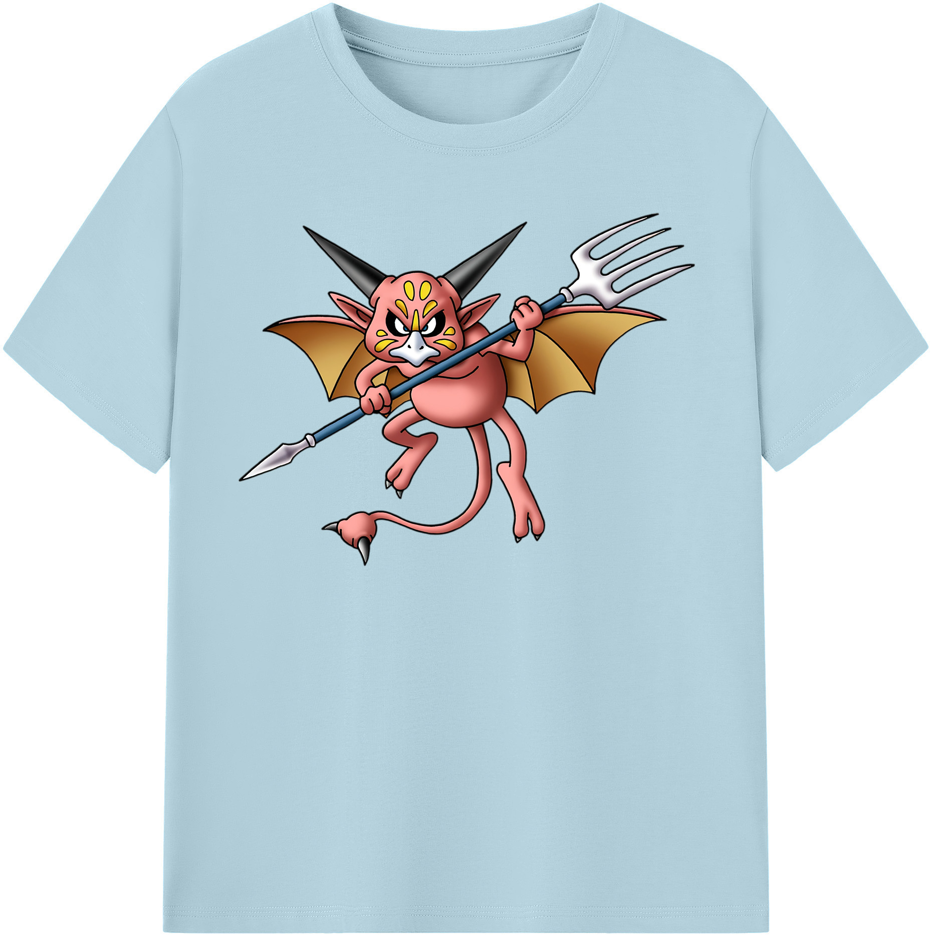（画像用） ドラゴンクエスト Doragon Kuesuto Dragon Quest 綿100％半袖Tシャツ（フロントプリント）